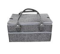 Humdcdy Borsa per pannolini, Borsa per pannolini - Organizer per pannolini in feltro,Cestino per la cameretta 'organizzatore per pannolini in feltro, borsa per pannolini per biberon, salviette