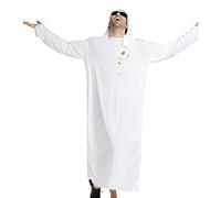 Humdcdy Costume da Toga arabo, costume per Halloween, vestibilità comoda, con fascia per la testa, per adulti, adolescenti, ragazzi, studenti, attori