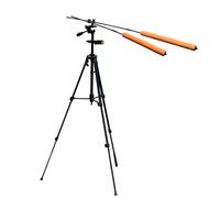 Humdcdy Supporto per allenamento da golf, aste di allineamento regolabili a 360 gradi, supporto per smartphone, treppiede, attrezzatura didattica per riscaldamento, casa, cortile, campo guida