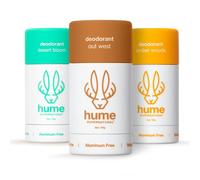 HUME SUPERNATURAL Deodorante senza alluminio Roll On per donne e uomini - Probiotico e A base di piante - Assorbe l'umidità di lunga durata - Pulito ed efficace - Desert Bloom, Out West & Amber Woo