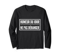 Humeur Du Jour Ne PAS Déranger | Timide Tranquille Solo Maglia a Manica