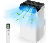 Humhold 12000 BTU - Condizionatore portatile con telecomando, unità AC 3 in 1 ventilatore e deumidificatore, rinfresca stanza fino a 500 ft², modalità