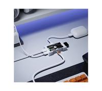 HUMHUB Hub USB Multifunzione Type-C Splitter 8000Hz Dock di Espansione Desktop Supporto SRGB per WootingV2 Argento