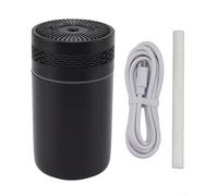 Humidificatore colorato USB Night Night Night Light Mini Desktop Car Humidifier Operation Silent Capacità 250 ml per il dormitorio per ufficio camera da letto Materiale (Nero)