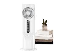 Humidifier Fan, Desk Mister Ventilator, 100ml Water Tank Capacity, Remote Control, Quiet Cooling Design, for Office, Home, Tent, Car, Nursery, Patio, 13.98x6.1 Inches