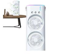 Humidifier Fan With LED Light, Personal Air Cooler, Portable Fan - Mist Coo