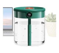 Humidifiers for Bedroom, Double Spray 2L Tank Cool Mist Humidifier, Automatic Humidity Sensor with Digital Display, Quiet Desk Diffuser 5.16x5.16x5.98 in Ideal for Home, Room