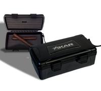 Humidor da viaggio Xikar, per 10 sigari, con inserto per degustazione