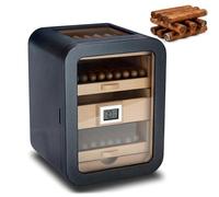 Humidor elettrico per sigari con igrometro digitale e termometro, contenitore in legno di cedro per gli appassionati di sigari