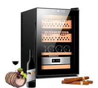 Humidor elettrico per sigari con raffreddamento intelligente, luce LED, pannello touch intelligente, temperatura regolabile per uso domestico
