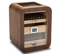 Humidor elettronico per sigari con igrometro integrato e circolazione dell'aria a 360°, ideale per casa, bar e ufficio