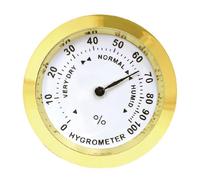 Humidor Hygrometro - Sensore Di Temperatura 3.7x3.7x0,8 Cm | Humidor Idrometro | Ga Indice Di Umidità Digitale | Monitor Di Umidità Di Precisione | Tester Sensore Analogico Di Umidità Per Uomini E Don