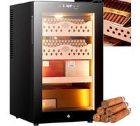 Humidor per sigari con raffreddamento elettrico Umidificatore Elettronico,Umidificatore per Sigari Regolabile dal 60 all'80%, Temperatura Regolabile 16 a 23 ℃