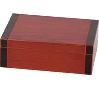 Humidor Set Kirschbaum-Optik/ Igrometro/Humidifer/Cutter/Ascher