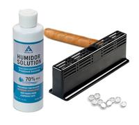 Humidor Solution e kit umidificatore per sigari 3 vie-Soluzione Humidor 200ml,fluido umidificatore per humidor sigari,Sistema umidificazione adatto humidor,scatola di sigari,Adatto 1-100 sigaris Cuba