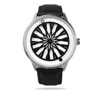 Humism Dasein Kinetic Automatico Acciaio Zaffiro Bianco Nero Pelle Unisex