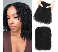 Humistwbiu Capelli umani afro Kinkys Bulk per extension di dreadlock 30 g/confezione riparazione Locs/Twist/trecce 4C Afro crespi ricci capelli umani 40,6 cm 1B