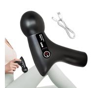 Humkopnl Massaggiatore muscolare a percussione, dispositivo massaggiatore portatile, display a LED, massaggiatore sportivo compatto, massaggio profondo per la schiena del papà, sollievo dal male alla