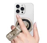 Humkopnl Supporto magnetico per cellulare, rotazione a 360 gradi, pieghevole, per videochiamate, riprese, registrazione, navigazione, viaggio, aereo, treno