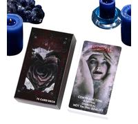 Humkopnl Tarocchi Deck Love Theme - Set di carte dei tarocchi, libro Oracle per coppie principianti che imparano a raccontare le stagioni di Natale ispiranti rituali di narrazione