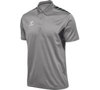 Hummel Authentic Functional Short Sleeve Polo Grigio L Uomo