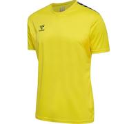 hummel Authentic PL Jersey S/S - Maglietta sportiva da uomo, a maniche corte, vestibilità normale, in 100% poliestere riciclato, traspirante e ad asciugatura rapida
