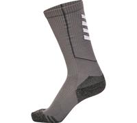 Hummel Calze da allenamento Hmlpro High Acciaio Grigio/Bianco 39-42 Unisex-Adulto