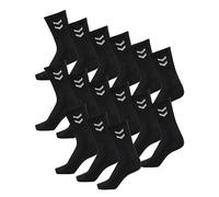 hummel Calzini sportivi unisex Basic - Confezione da 15, Nero (2001), 36-40