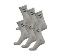hummel Calzini sportivi unisex in confezione da 6 pezzi, Grigio (2006), 41-45