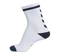 hummel Calzini unisex Elite indendørs sok lav, bianco/nero, 46 EU