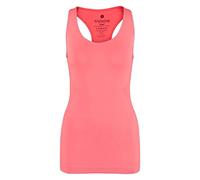 Hummel, Canottiera da Donna per Sport e Tempo Libero, Classico Modello Senza Cuciture, Senza Maniche, Traspirante, Maglia da Fitness, Donna, Top Sue Seamless, Rosso Corallo (Fiery Coral), XL/XXL