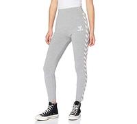 hummel Classic Taped HW Tgh - Leggings da Donna, Donna, Tgh, 211661, Grigio., S