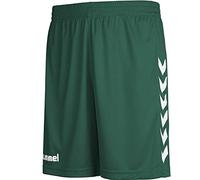 hummel Core Poly - Pantaloncini da Uomo, Traspiranti, Uomo, Pantaloncini, 011083-6141, Evergreen Pr, S