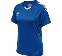 hummel Core XK Poly Jersey S/S, Maglietta Sportiva da Donna, a Maniche Corte, per Sport, Palestra, Fitness, Maglia in 100% Poliestere, Colletto Sportivo con Inserto Frontale, Traspirante e ad