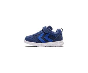 hummel Crosslite Neonato, Scarpe da Ginnastica Unisex-Bimbi 0-24, Abito Blu, 19 EU