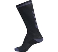 hummel Elite - Calze a compressione unisex, Unisex - Adulto, 204044-1006, Nero/asfalto, 27W x 30L