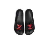 hummel Essential Pool Slide, Sandali scorrevoli Unisex-Adulto, Nero Cinese Rosso, 36 EU