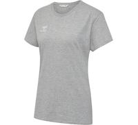 hummel Go 2.0 - Maglietta Sportiva da Donna, a Maniche Corte, per Sport, Fitness e Tempo Libero, Maglietta Basic in 100% Cotone Biologico, Materiale Elastico, Scollo Rotondo