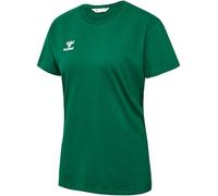 hummel Go 2.0 - Maglietta Sportiva da Donna, a Maniche Corte, per Sport, Fitness e Tempo Libero, Maglietta Basic in 100% Cotone Biologico, Materiale Elastico, Scollo Rotondo