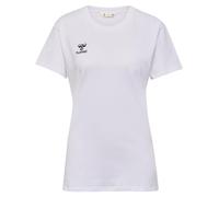 hummel Go 2.0 - Maglietta Sportiva da Donna, a Maniche Corte, per Sport, Fitness e Tempo Libero, Maglietta Basic in 100% Cotone Biologico, Materiale Elastico, Scollo Rotondo