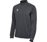 hummel hmlAUTENTICA Felpa con Mezza Zip, Maglia di Tuta Uomo, Asfalto, 3XL