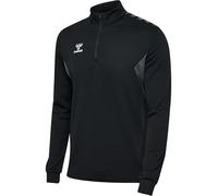 hummel hmlAUTENTICA Felpa con Mezza Zip, Maglia di Tuta Uomo, Nero, 3XL