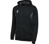 hummel hmlAUTENTICA Felpa con Zip PL, Cappuccio Uomo, Nero, 2XL