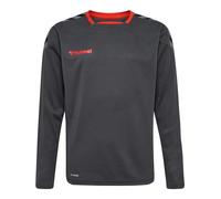 hummel hmlAUTENTICA Maglia in Poliestere L/S, Unisex-Bambini e Ragazzi, Asfalto, 164