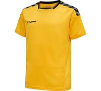 hummel hmlAUTENTICA Maglia in Poliestere M Unisex-Bambini e Ragazzi, Sport Giallo/Nero, 116