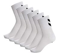 Hummel Hmlchevron 6-pack, Sock Unisex Adulto, Blanc (White), 36-40