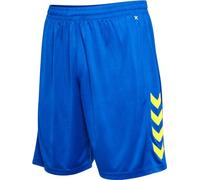 hummel Hmlcore Xk-Pantaloncini in Poliestere, True Blue/Giallo Blazing, XL Uomo