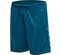 hummel hmlCORE XK Poly Shorts Kids - Pantaloncini Bambini Unisex, Blue Coral, 140 -