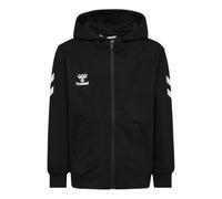 Hummel, hmlGO 2.0 Chevron - Felpa con Cappuccio da Bambino, con Zip, Colore: Nero, 140