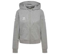 Hummel, hmlGO 2.0 Chevron - Felpa con Cappuccio da Donna, Colore: Grigio mélange